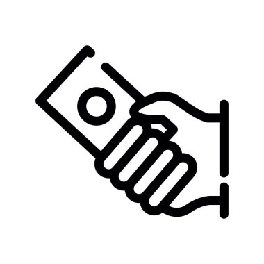 El sıkışma simgesi vektör illüstrasyonu