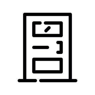 belge web simgesi. Vektör illüstrasyonu