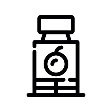 İlaç ikonu vektörü. izole edilmiş sınır sembolü çizimi