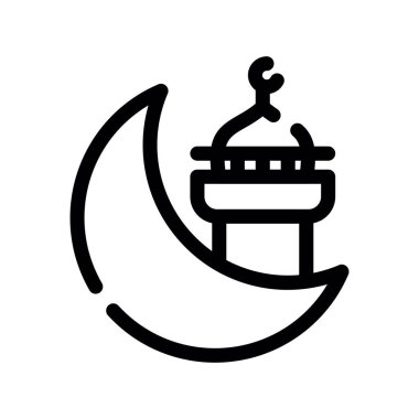 Ramazan fener simgesi, vektör illüstrasyonu