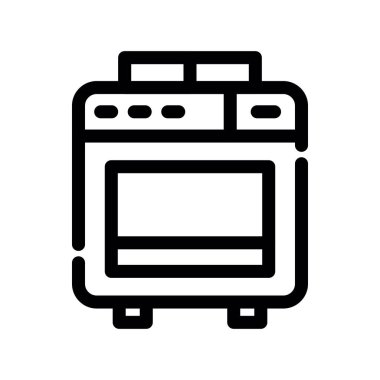 çamaşır makinesi ikon vektörü. izole çizgi gösterimi