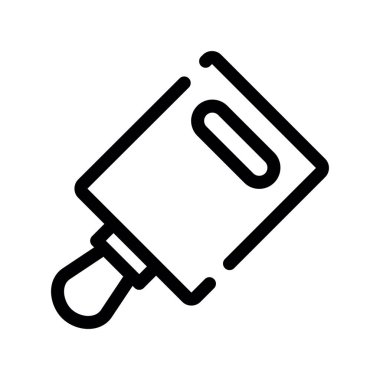 Boya fırça simgesi. Anahat boya fırça vektör simgesi beyaz arka plan üzerinde izole web tasarımı için