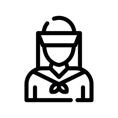 Moda tarzı izole edilmiş arka planda işçi simgesi