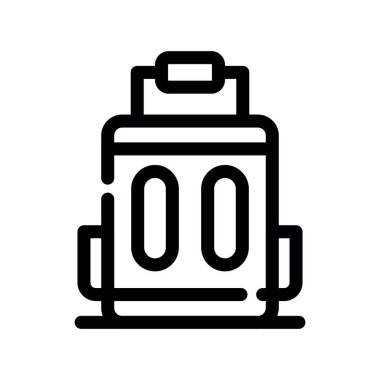 pil vektörü ince çizgi simgesi