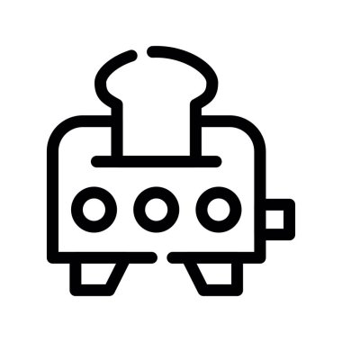 Benzin istasyonu ikon vektörü. Ana hatlı elektrik santrali. izole edilmiş sınır sembolü çizimi