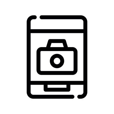 akıllı telefon simgesi vektör illüstrasyonu