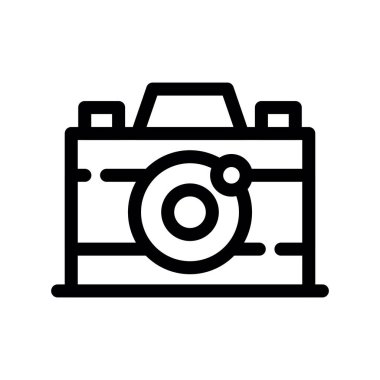 Fotoğraf kamerası vektör simgesi