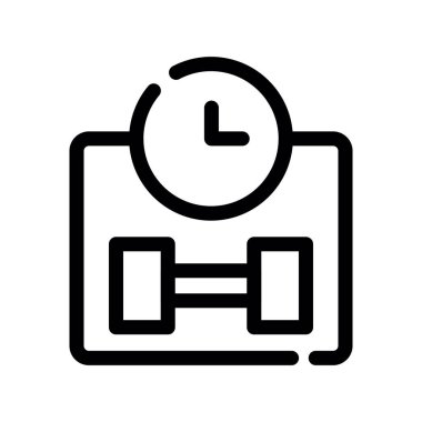 Saat simgesinin vektör illüstrasyonu