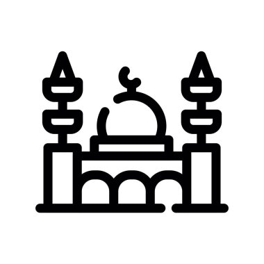 ramadan ikon vektör illüstrasyonu