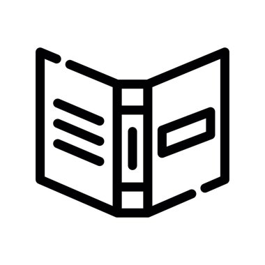 Kitap. Web simgesi basit tasarım