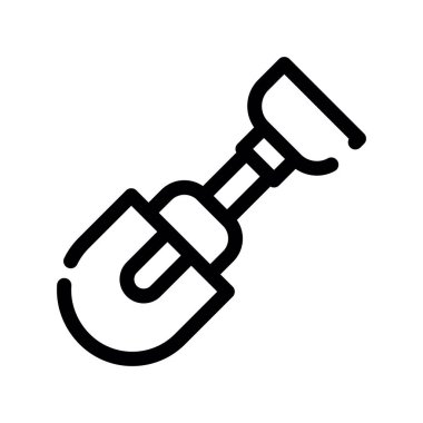 Çekicin vektör çizgisi simgesi