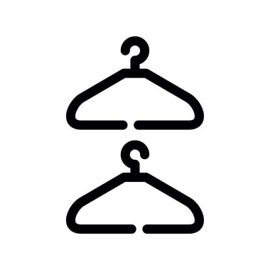 Askı vektör simgesi. beyaz arkaplan askısında izole edilmiş ana vektör logosu.