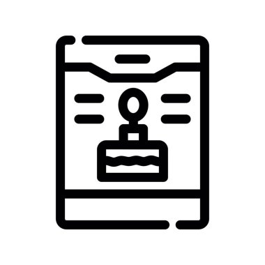 Modern basit simgenin vektör illüstrasyonu