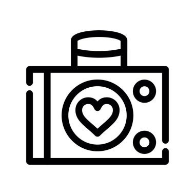 kamera simgesi vektör illüstrasyonu