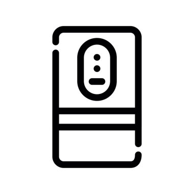 Buzdolabı simgesinin vektör illüstrasyonu