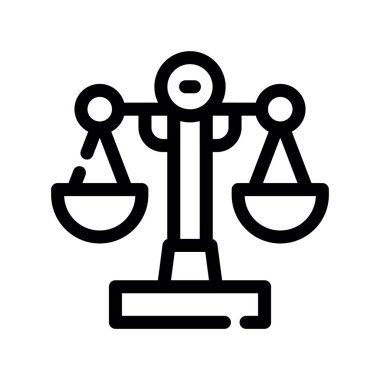 Adalet ölçeği simgesi, özet biçimi