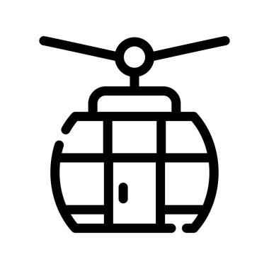 helikopter web simgesi, vektör illüstrasyonu