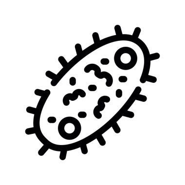 vektör biçiminde mikrop bakteri simgesi