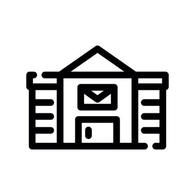 posta vektörü ince çizgi simgesi