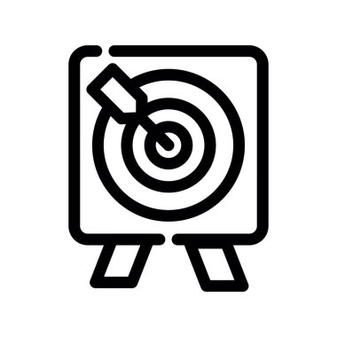 hedef simge, vektör illüstrasyonu