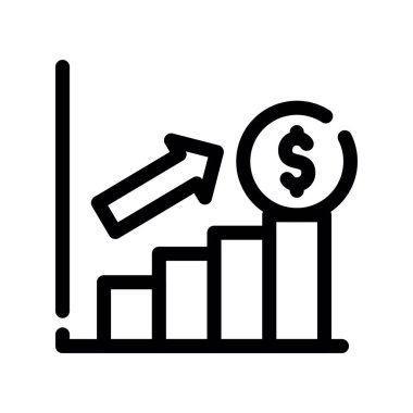 Dolar simgesi vektör çizimi olan para tablosu