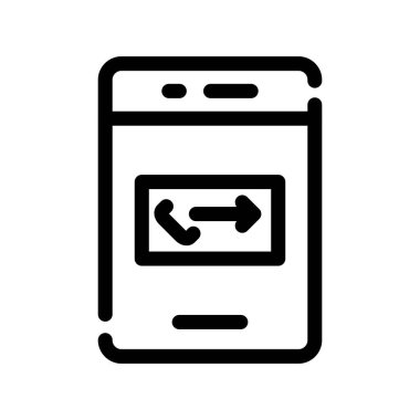 Akıllı telefonlu mobil uygulamanın vektör simgesi