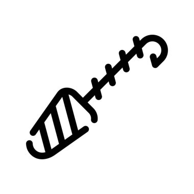 Kemik vektör simgesi. düz simge beyaz arkaplanda izole edildi