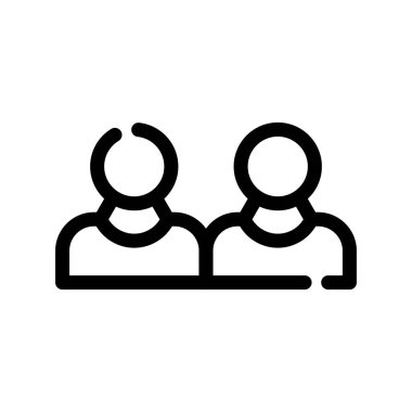 İnsan simgesinin vektör illüstrasyonu