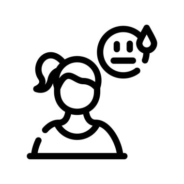 Konuşma kabarcığı vektör tasarımı olan kadın kişi