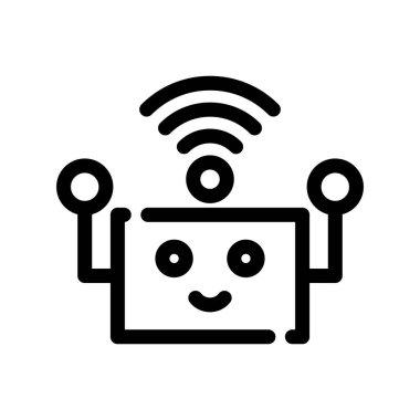 Wifi simgesi, vektör illüstrasyonu