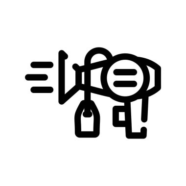 şarap vektörü ince çizgi simgesi