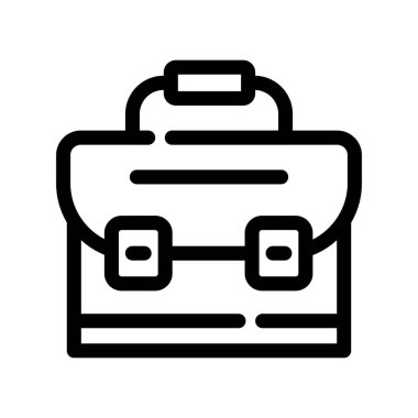 sırt çantası ince çizgi simgesi