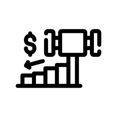 Şeffaf bir arkaplanda dolar vektör çizimi. Birinci kalite semboller. Konsept ve grafik tasarımı için simgeler.