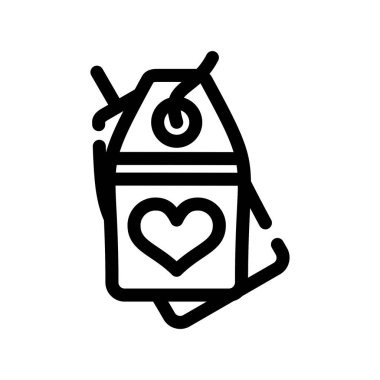 sevgi vektörü düz renk simgesi