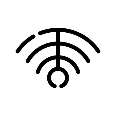 wifi vektör ince çizgi simgesi
