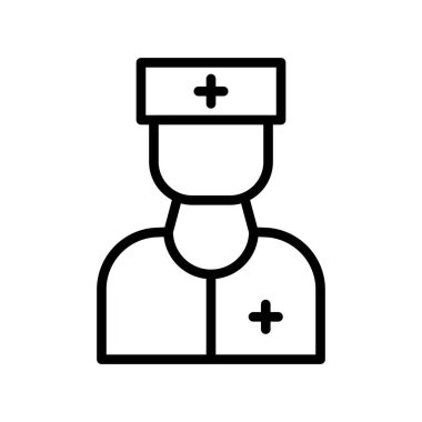 doktor simgesi vektör çizimi çizimi