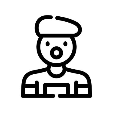 avatar vektörü ince çizgi simgesi