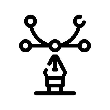 Rüzgar simgesi şablonunun illüstrasyon vektörü