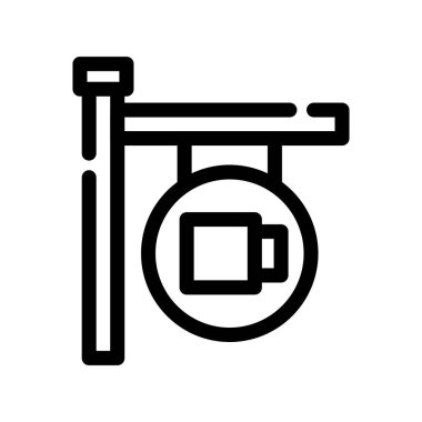 kahve makinesi simgesini, vektör çizim