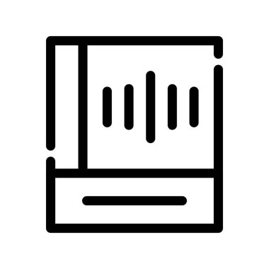 Bilgisayar ve masaüstü çizgisi simgesi vektörü. Bilgisayar ve bilgisayar işareti. izole edilmiş siyah çizim