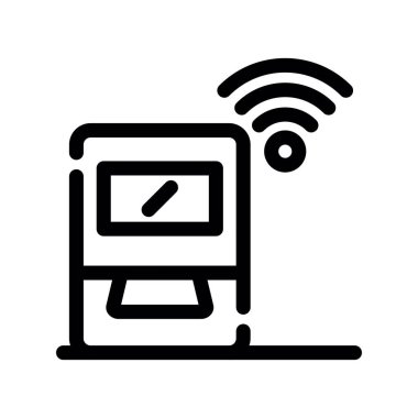 wifi vektör ince çizgi simgesi