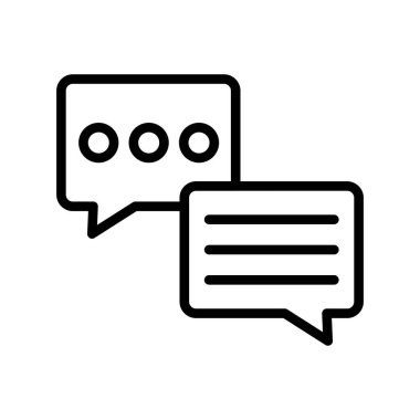 Konuşma baloncukları ikon vektör çizim logosu