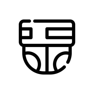 Modern bir simgenin vektör illüstrasyonu