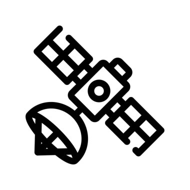 Beyaz zemin üzerine teleskopu şeffaf işareti izole teleskop simge vektör