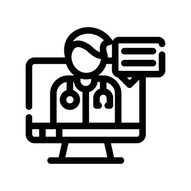 Tıbbi simgesi olan doktor, özet biçimi