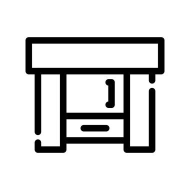 tablo vektörü ince çizgi simgesi