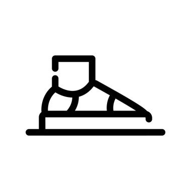 kayak vektörü ince çizgi simgesi