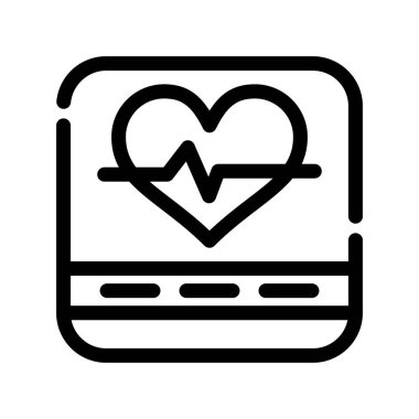 vektör ince çizgi simgesini izle