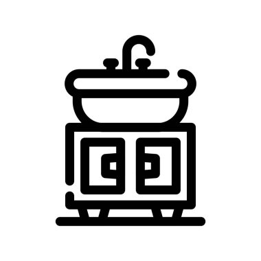 duş ikonu vektör illüstrasyonu