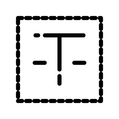 Yol simgesi tasarım şablonunun illüstrasyon vektörü grafiği